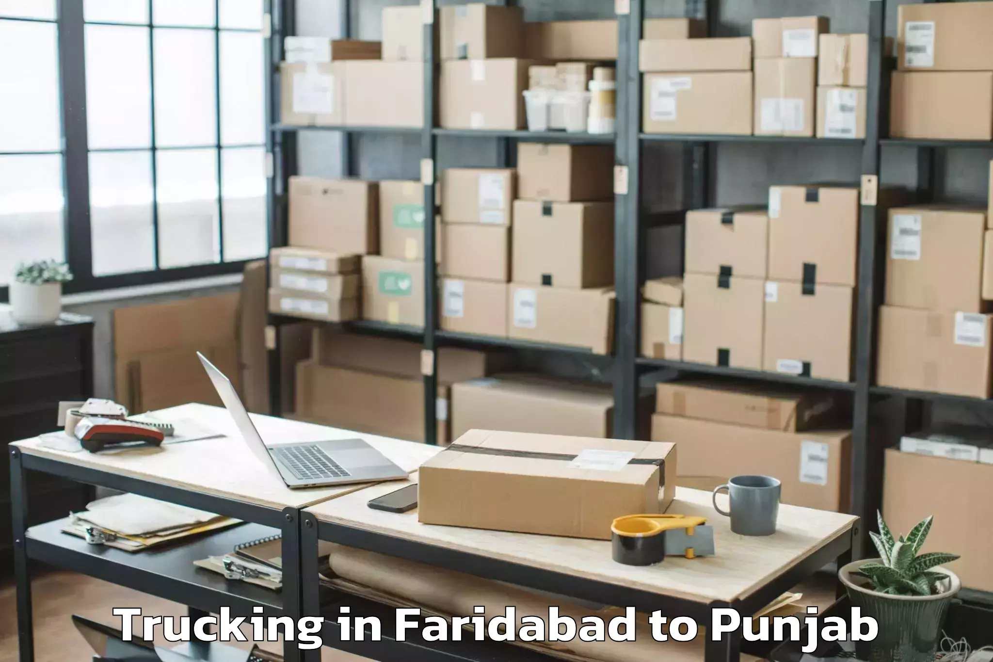 Hassle-Free Faridabad to Maharaja Ranjit Singh Punjab T Trucking